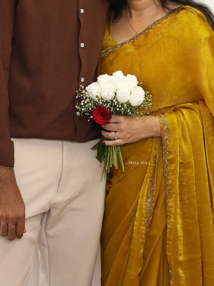 Couple with rose